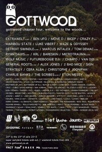 Gottwood 2013 - First Release Line Up Flyer - LO RES