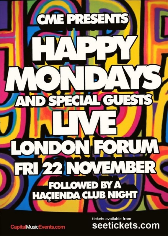 22/11/2013, Happy Mondays + Special Guests, London • Soundplate.com