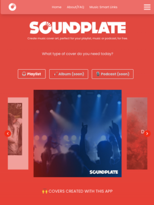 Soundplate Playlist Cover maker